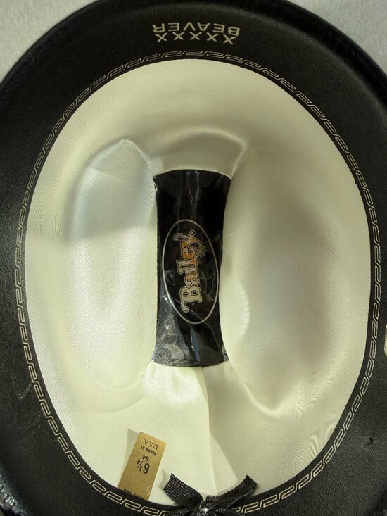 Bailey Texas 5X Beaver Cowboy Hat Size 6 3/4 Silver Buckle 5923 main image 3